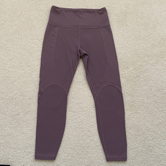 Athleta Black and Mauve Leggings 7/8 length - Picture 4 of 13
